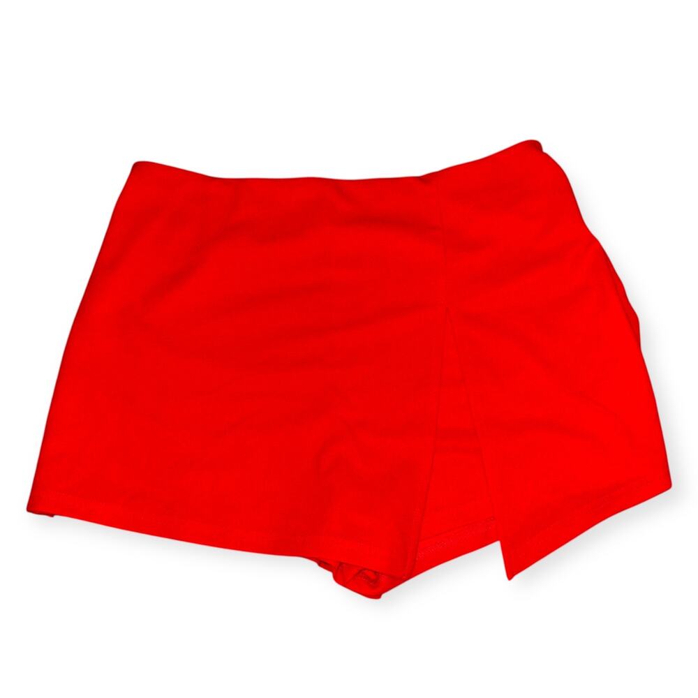Stretchy Bright Red Skort